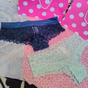 PINK authentic medium size panty bundle
